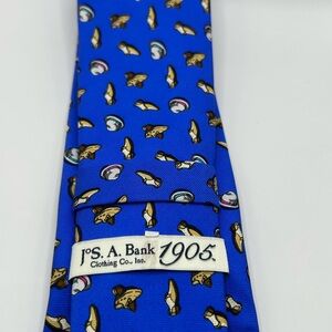 Jos. A. Bank Blue Tie with Novelty Print